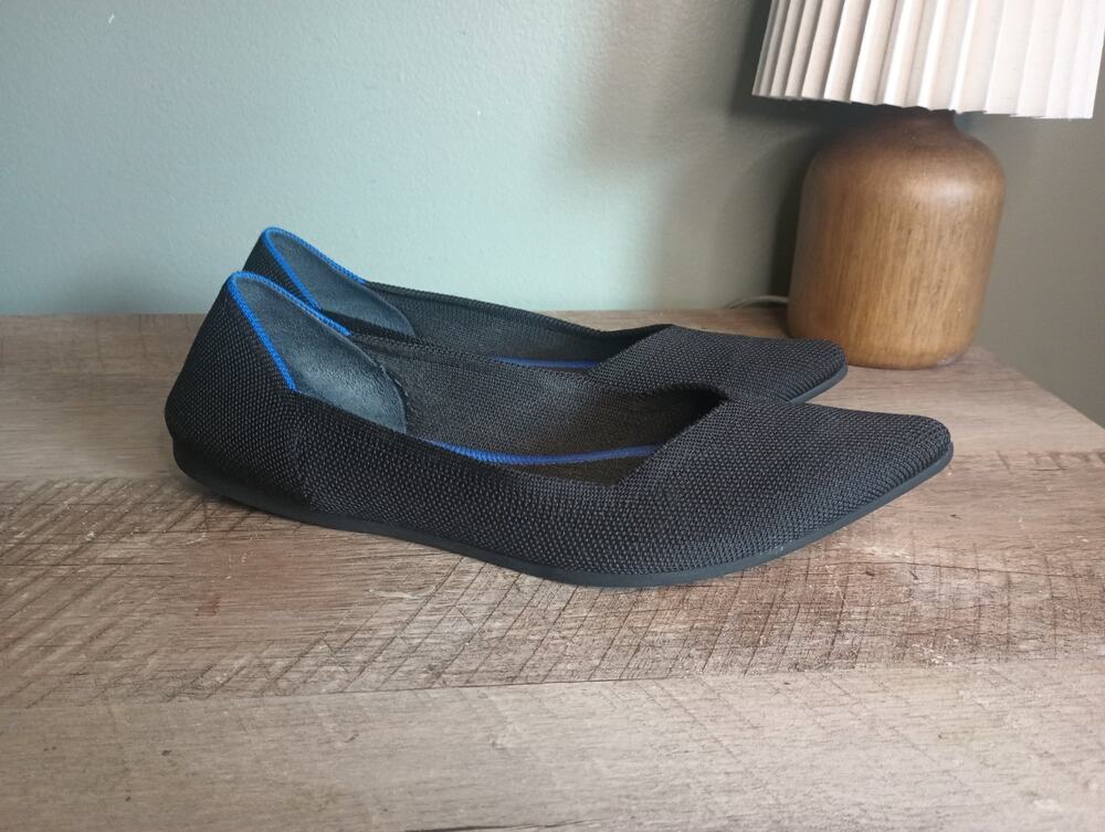 Rothys The Point Pointed Toe Ballet Flats Women's 9 Flexible Classic Minimalist